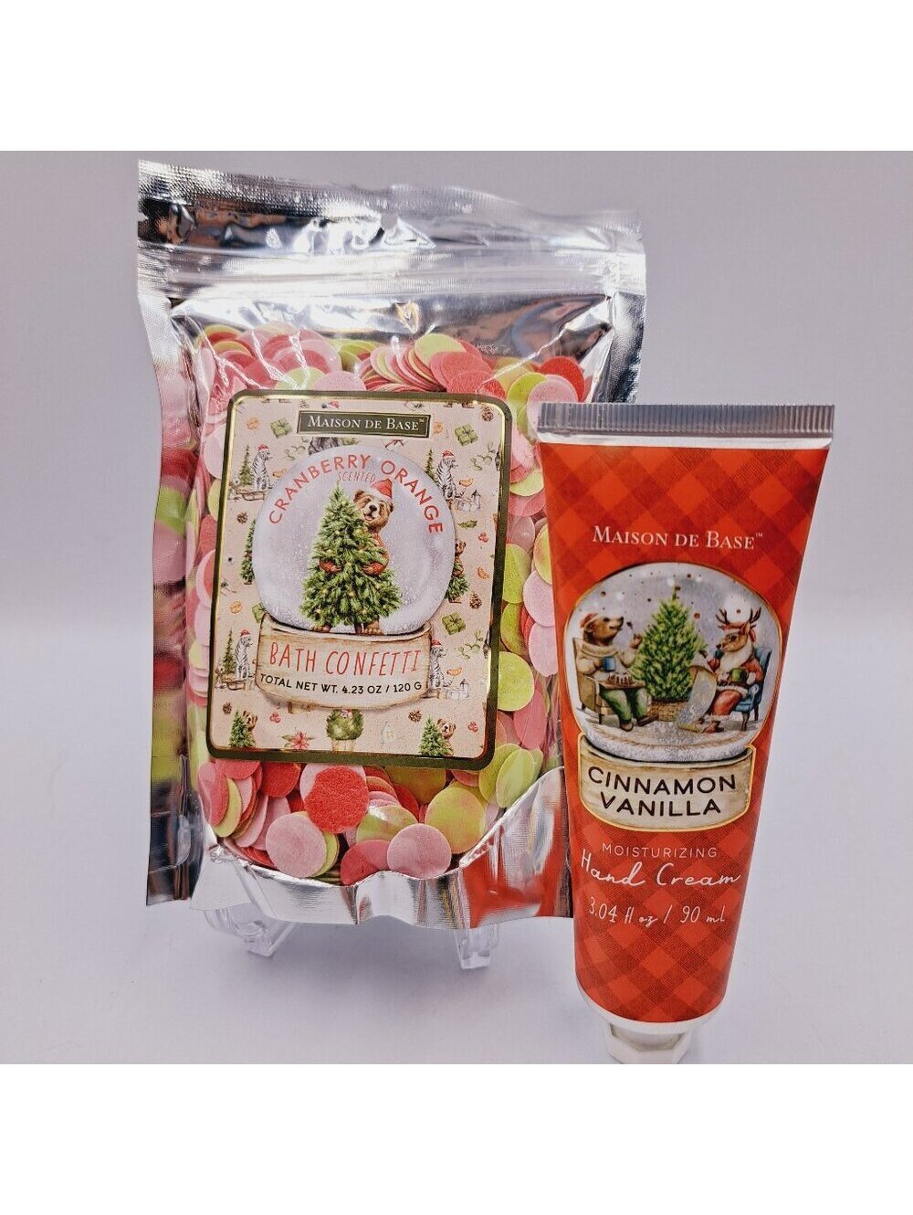 Holiday Bath Bundle Christmas Orange Bath Confetti & Cinnamon Vanilla Cream